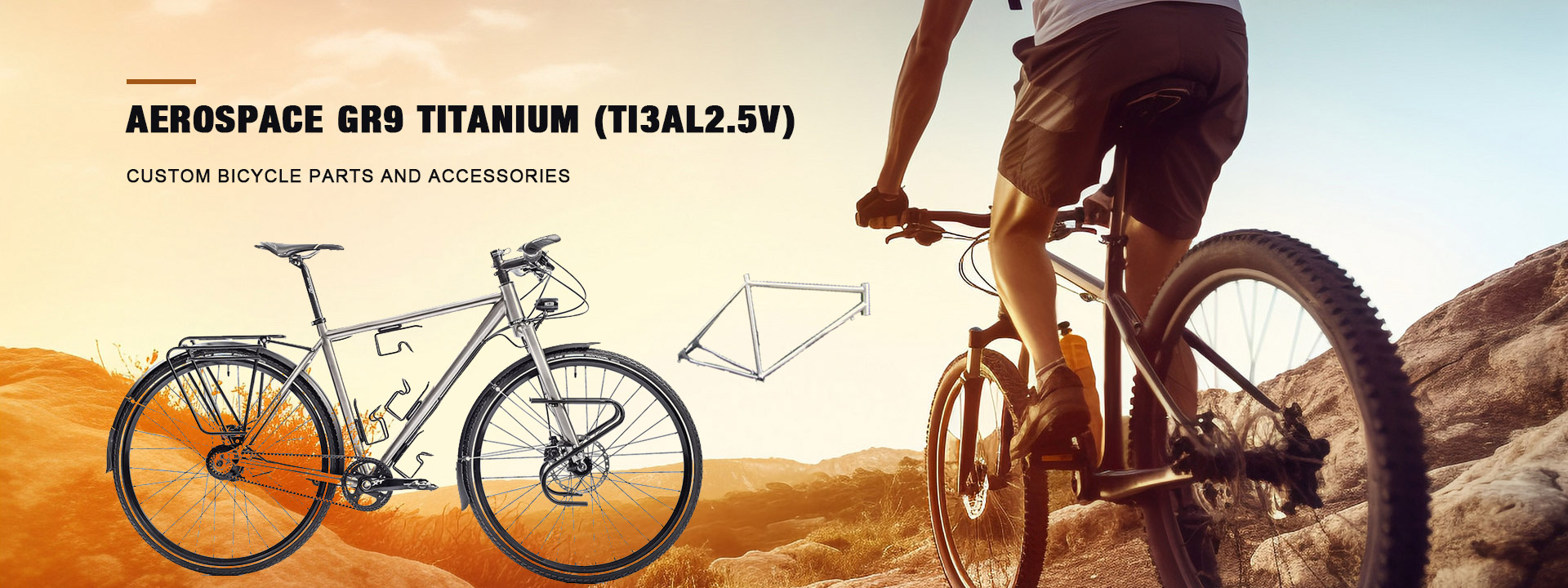 Customization Titanium Bicycle Component And Accessories,Like Frame,Fork,Seat post,Stem,Handlebar,Rack,Water Bottle Cage and Titanium bolts