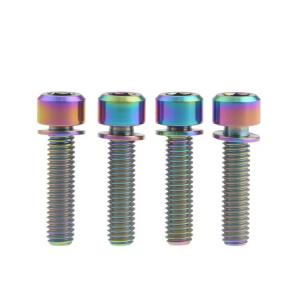 Gr5 M5x16 titanium Chamfering Caps Head bolts With Washer